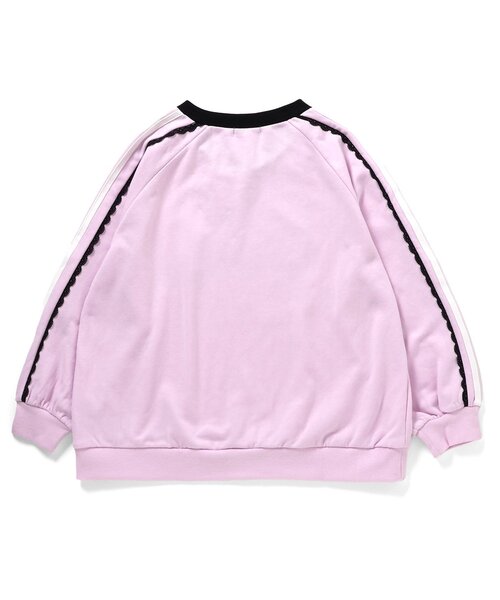 algy（アルジー）の「袖レースBIGゲームトレーナー（スウェット・キッズ・ピンク/ブラック/アイボリー・XX-SMALL/X-SMALL/MEDIUM/SMALL）」の5枚目の写真