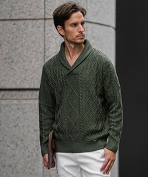 SOMEDIFF（サムディフ）の「【SOMEDIFF】 7GG変わり編みニット メンズ セーター クルーネック Vネック ショールカラー アクリル 春服 冬服（ニット/セーター）」