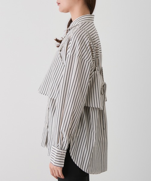 Jayro(ジャイロ)の「TCブロードキャミ+シャツセット(シャツ/ブラウス・レディース・ダークブラウン/ホワイト系その他2・M)」の22枚目の写真