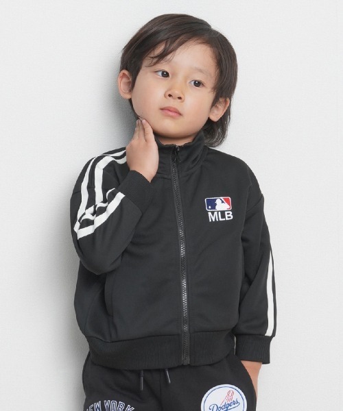 MLB(メジャーリーグベースボール)の「MLB チームワッペン柄ジャージ(その他アウター・キッズ・ブラック・95cm/90cm/110cm/100cm)」の1枚目の写真