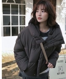 Lateru（ラテル）の「ダウンジャケット レディース 韓国風 ショート丈  フード付き 暖かい アウター（ダウンジャケット/コート）」