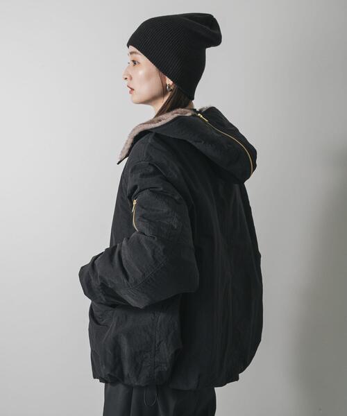 SENSE OF PLACE by URBAN RESEARCH(センスオブプレイスバイアーバンリサーチ)の「ファーエリバルーンブルゾン(ブルゾン・レディース・ブラック/ベージュ/ブラウン・ONE)」の22枚目の写真