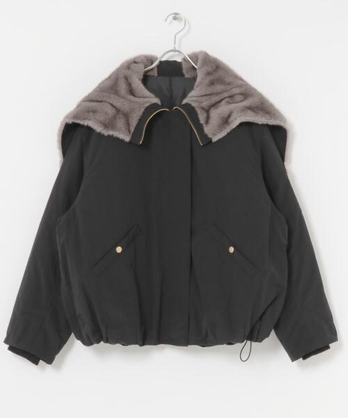 セール】ファーエリバルーンブルゾン（ブルゾン）｜SENSE OF PLACE by