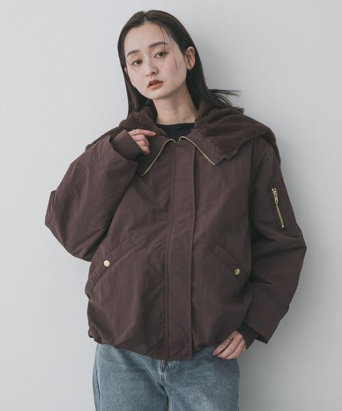 セール】ファーエリバルーンブルゾン（ブルゾン）｜SENSE OF PLACE by