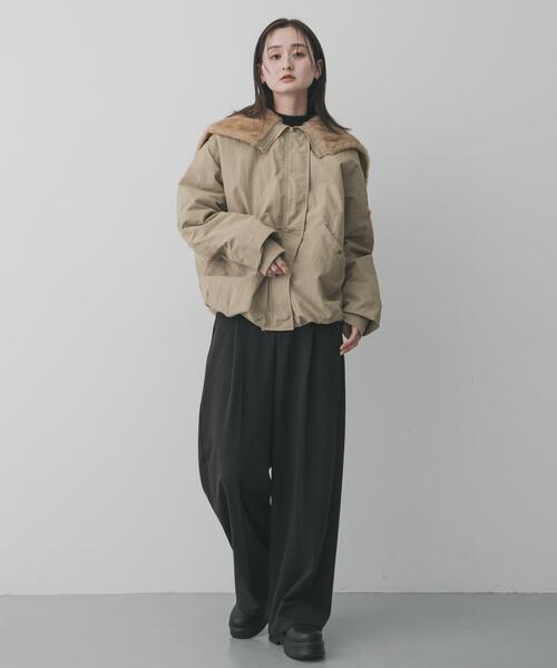 セール】ファーエリバルーンブルゾン（ブルゾン）｜SENSE OF PLACE by