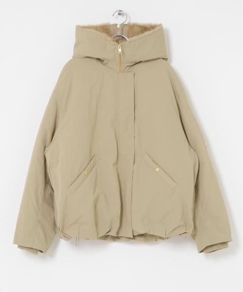 SENSE OF PLACE by URBAN RESEARCH(センスオブプレイスバイアーバンリサーチ)の「ファーエリバルーンブルゾン(ブルゾン・レディース・ブラック/ベージュ/ブラウン・ONE)」の14枚目の写真