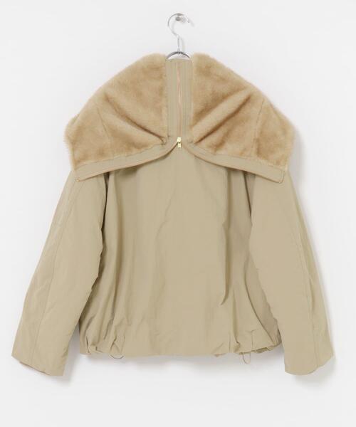 SENSE OF PLACE by URBAN RESEARCH(センスオブプレイスバイアーバンリサーチ)の「ファーエリバルーンブルゾン(ブルゾン・レディース・ブラック/ベージュ/ブラウン・ONE)」の18枚目の写真