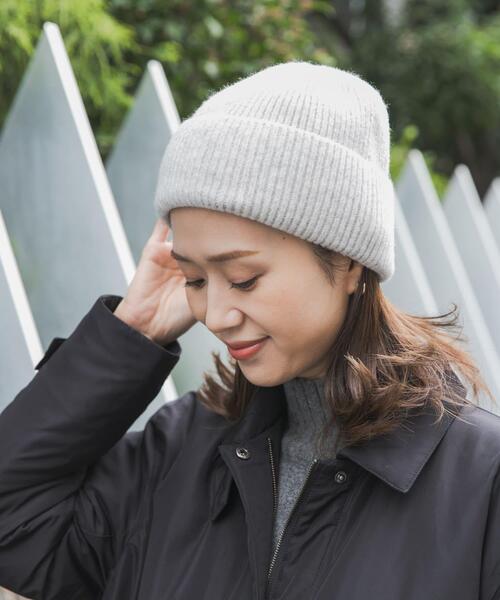 URBAN RESEARCH DOORS(アーバンリサーチドアーズ)の「アクリルニット帽(ニットキャップ/ビーニー・レディース・グレー系その他/ブラック・ONE)」の1枚目の写真