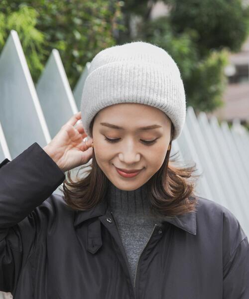 URBAN RESEARCH DOORS(アーバンリサーチドアーズ)の「アクリルニット帽(ニットキャップ/ビーニー・レディース・グレー系その他/ブラック・ONE)」の3枚目の写真