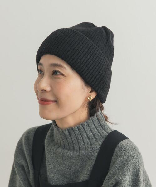 URBAN RESEARCH DOORS(アーバンリサーチドアーズ)の「アクリルニット帽(ニットキャップ/ビーニー・レディース・グレー系その他/ブラック・ONE)」の6枚目の写真