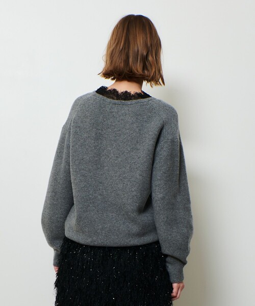 allureville(アルアバイル)の「レースドッキングプルオーバー(ニット/セーター・レディース・オフホワイト/グレー系その他・2)」の11枚目の写真