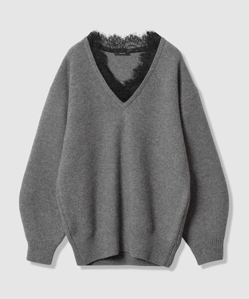 allureville(アルアバイル)の「レースドッキングプルオーバー(ニット/セーター・レディース・オフホワイト/グレー系その他・2)」の14枚目の写真