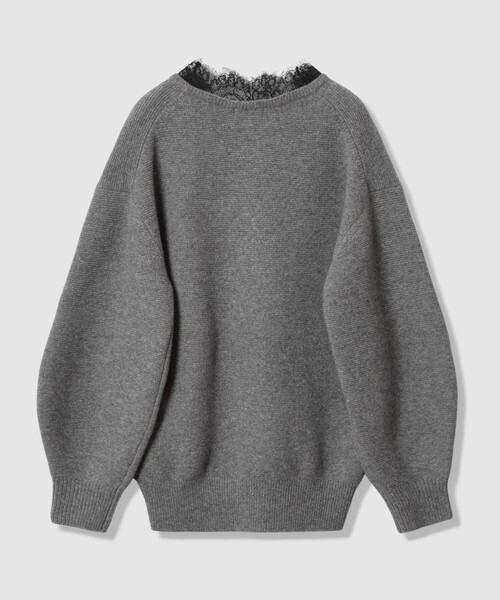 allureville(アルアバイル)の「レースドッキングプルオーバー(ニット/セーター・レディース・オフホワイト/グレー系その他・2)」の15枚目の写真