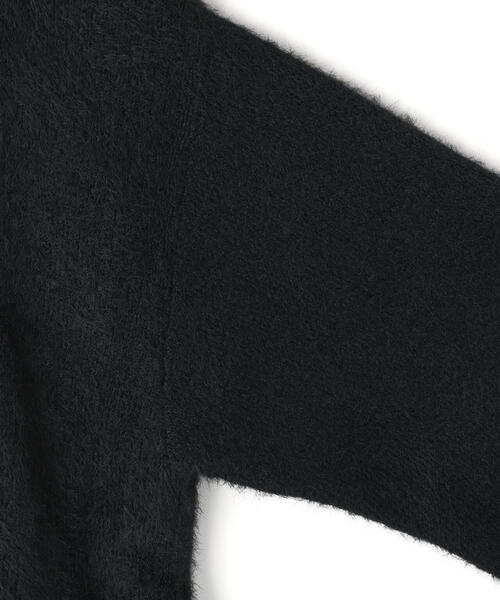 DANKE SCHON（ダンケシェーン）の「【WEB&DEPOT限定】DankeSchon/ダンケシェーン/SHAGGY CREWNECK（ニット/セーター・レディース・ブラック/ホワイト/モスグリーン・L/XL/M）」の5枚目の写真