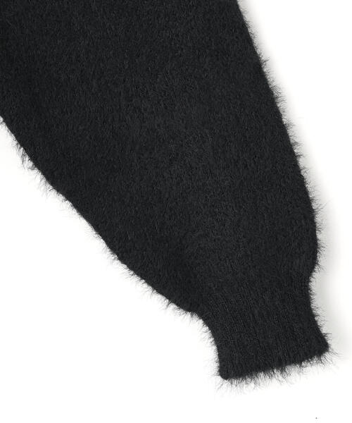 DANKE SCHON（ダンケシェーン）の「【WEB&DEPOT限定】DankeSchon/ダンケシェーン/SHAGGY CREWNECK（ニット/セーター・レディース・ブラック/ホワイト/モスグリーン・L/XL/M）」の6枚目の写真