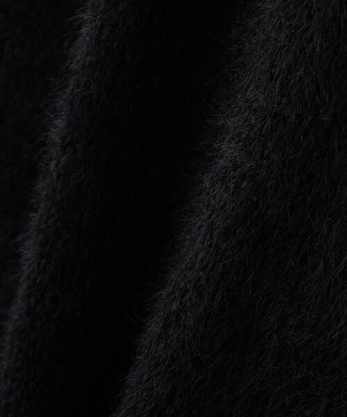 DANKE SCHON（ダンケシェーン）の「【WEB&DEPOT限定】DankeSchon/ダンケシェーン/SHAGGY CREWNECK（ニット/セーター・レディース・ブラック/ホワイト/モスグリーン・L/XL/M）」の8枚目の写真