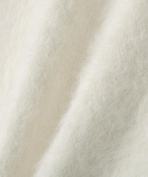 DANKE SCHON（ダンケシェーン）の「【WEB&DEPOT限定】DankeSchon/ダンケシェーン/SHAGGY CREWNECK（ニット/セーター・レディース・ブラック/ホワイト/モスグリーン・L/XL/M）」の11枚目の写真