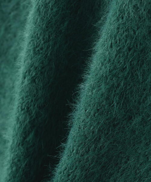 DANKE SCHON（ダンケシェーン）の「【WEB&DEPOT限定】DankeSchon/ダンケシェーン/SHAGGY CREWNECK（ニット/セーター・レディース・ブラック/ホワイト/モスグリーン・L/XL/M）」の12枚目の写真