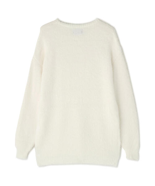 DANKE SCHON（ダンケシェーン）の「【WEB&DEPOT限定】DankeSchon/ダンケシェーン/SHAGGY CREWNECK（ニット/セーター・レディース・ブラック/ホワイト/モスグリーン・L/XL/M）」の13枚目の写真