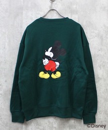 【Disney/ディズニー】MICKEY ミッキーマウス 裏起毛 オーバーサイズ トレーナー