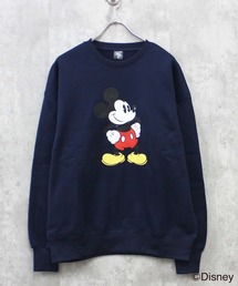 【Disney/ディズニー】MICKEY ミッキーマウス 裏起毛 オーバーサイズ トレーナー