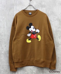 【Disney/ディズニー】MICKEY ミッキーマウス 裏起毛 オーバーサイズ トレーナー