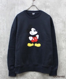 【Disney/ディズニー】MICKEY ミッキーマウス 裏起毛 オーバーサイズ トレーナー