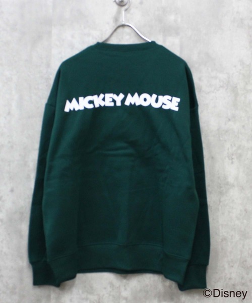 グリーン ミッキーマウス スウェット MOUSSY MOUSSY Disney ミッキーマウス スウェット グリーン ミッキーマウス