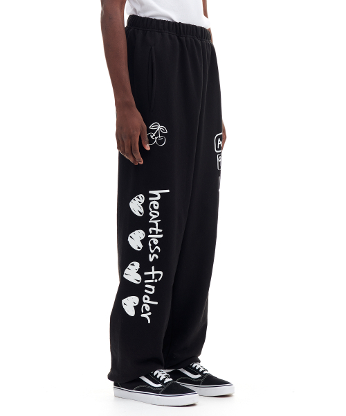 ARCHIVE BOLD（アーカイブボールド）の「DOODLE SWEAT PANTS (BLACK)（スウェットパンツ・メンズ・その他・LARGE/MEDIUM/SMALL）」の2枚目の写真