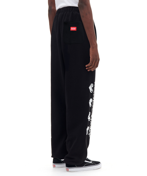 ARCHIVE BOLD（アーカイブボールド）の「DOODLE SWEAT PANTS (BLACK)（スウェットパンツ・メンズ・その他・LARGE/MEDIUM/SMALL）」の3枚目の写真
