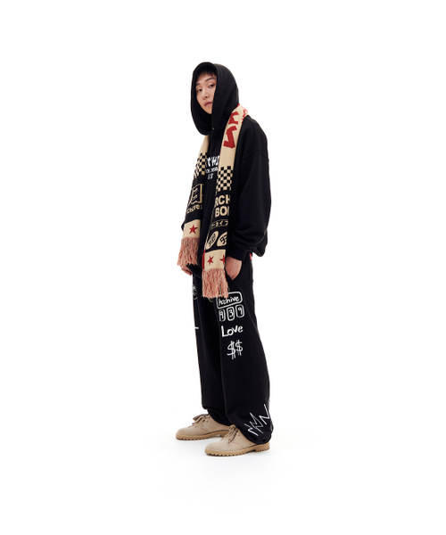 ARCHIVE BOLD（アーカイブボールド）の「DOODLE SWEAT PANTS (BLACK)（スウェットパンツ・メンズ・その他・LARGE/MEDIUM/SMALL）」の5枚目の写真
