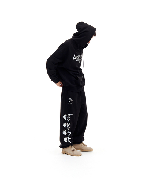 ARCHIVE BOLD（アーカイブボールド）の「DOODLE SWEAT PANTS (BLACK)（スウェットパンツ・メンズ・その他・LARGE/MEDIUM/SMALL）」の6枚目の写真