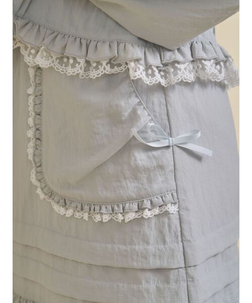 merry jenny（メリージェニー）の「sugar frill ミニスカート（スカート・レディース・オフホワイト/ライトブルー/ブラック・FREE）」の19枚目の写真