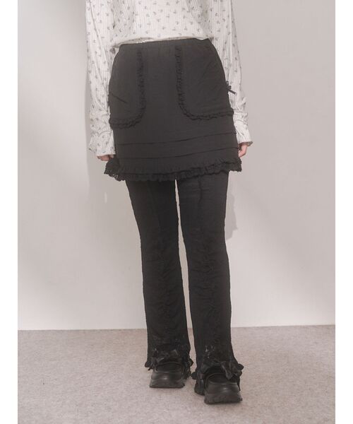 merry jenny（メリージェニー）の「sugar frill ミニスカート（スカート・レディース・オフホワイト/ライトブルー/ブラック・FREE）」の15枚目の写真