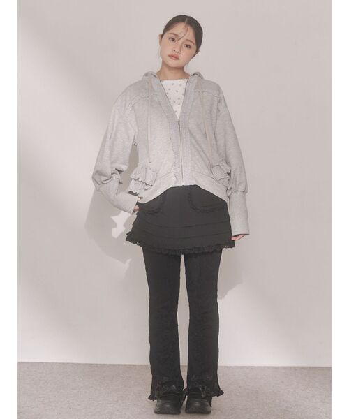 merry jenny（メリージェニー）の「sugar frill ミニスカート（スカート・レディース・オフホワイト/ライトブルー/ブラック・FREE）」の17枚目の写真