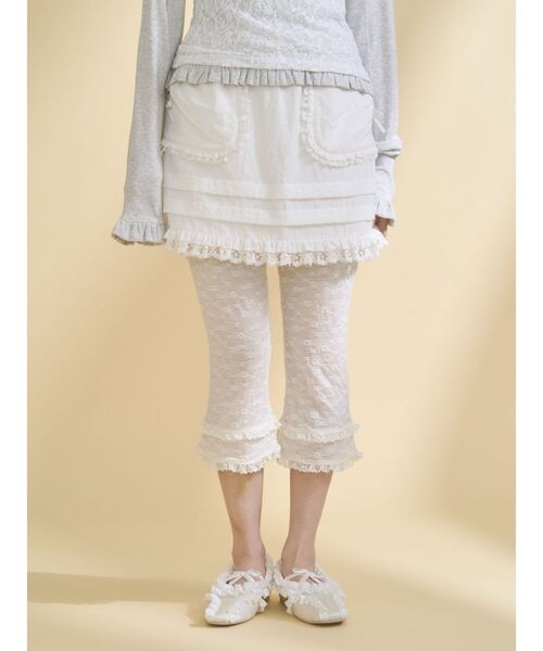 merry jenny（メリージェニー）の「sugar frill ミニスカート（スカート・レディース・オフホワイト/ライトブルー/ブラック・FREE）」の18枚目の写真