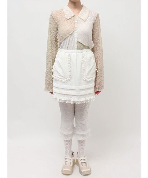 merry jenny（メリージェニー）の「sugar frill ミニスカート（スカート・レディース・オフホワイト/ライトブルー/ブラック・FREE）」の9枚目の写真