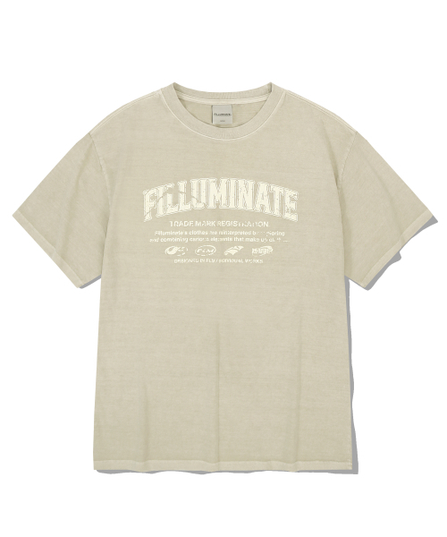 F.ILLUMINATE(フィルミネイト)の「デミジグラフィックピグメントTシャツ-ベージュ(Tシャツ/カットソー・レディース・その他・SMALL/MEDIUM/LARGE)」の1枚目の写真
