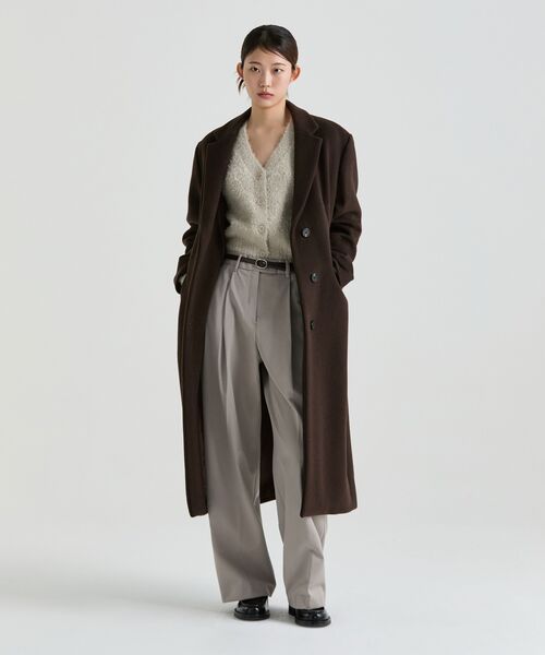 MUSINSA STANDARD WOMAN（ムシンサスタンダードウーマン）の「ウィメンズヘビーウェイト裏起毛ディープタックワイドスラックス[ライトベージュ]（スラックス・レディース・その他・34/32/30/31/24/25/26/27/28/29）」の7枚目の写真