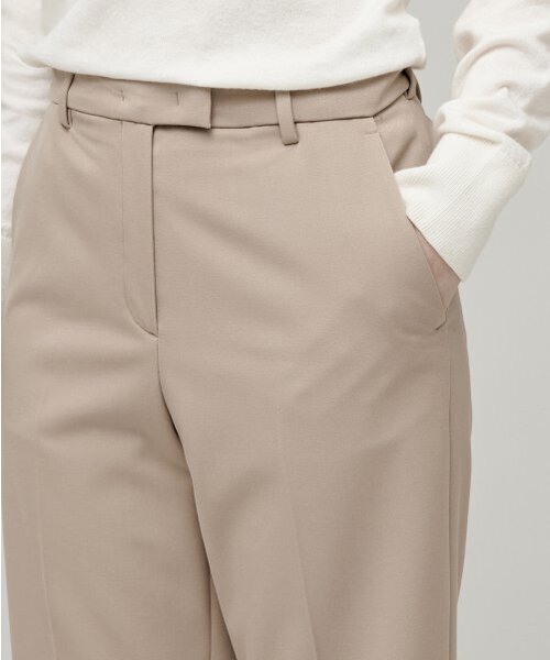 MUSINSA STANDARD WOMAN（ムシンサスタンダードウーマン）の「女性のヘビー級インナーナッピングストレート隠しバンディングスラックス[ベージュ]（スラックス・レディース・その他・34/32/30/31/24/25/26/27/28/29）」の4枚目の写真