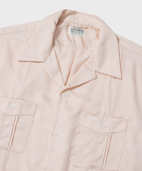 OUTSTANDING(アウトスタンディング)の「4PK CUBAN COLLAR HALF SHIRT_LIGHT PINK(シャツ/ブラウス・メンズ・その他・SMALL/MEDIUM/LARGE)」の3枚目の写真