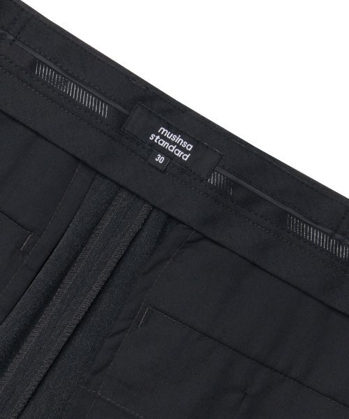 MUSINSA STANDARD（ムシンサスタンダード）の「軽量リラックステーパード隠しバンディングクロップドスラックス[チャコルグレー]（スラックス・メンズ・その他・26/27/28）」の7枚目の写真