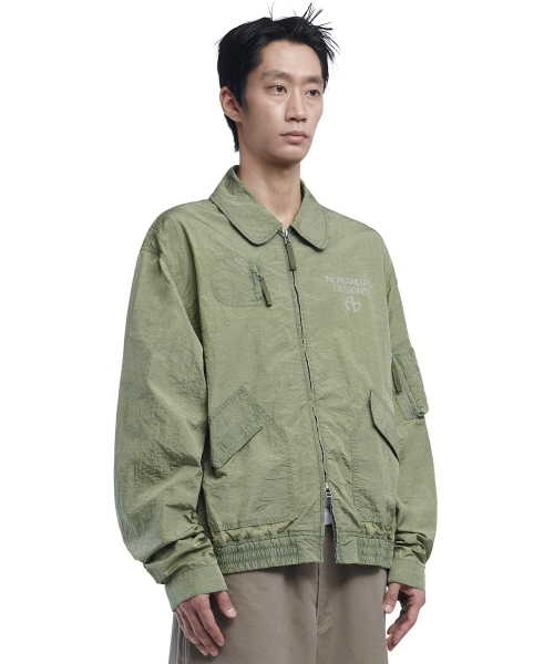 NOMANUAL(NOMANUAL)の「NYLON FLIGHT JACKET - SAND KHAKI(ナイロンジャケット・メンズ・その他・LARGE/MEDIUM)」の1枚目の写真