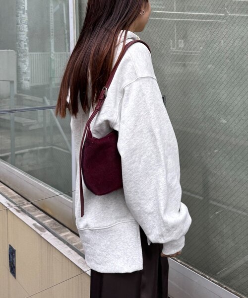 CIAOPANIC TYPY(チャオパニックティピー)の「ワンポイントロゴ刺繍フーディー(Tシャツ/カットソー・レディース・バーガンディー/チャコールグレー/オフホワイト/ブラウン/ネイビー・ONE SIZE)」の8枚目の写真