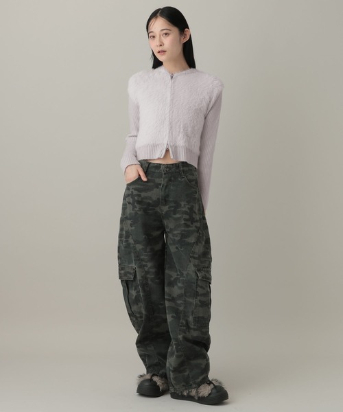 ALAND(エーランド)の「3.3 Field Trip/シャギーフードジップパーカー(パーカー・レディース・ブラック/アイボリー/グレー・FREE)」の4枚目の写真