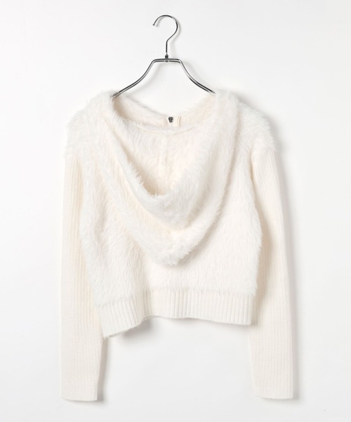 ALAND(エーランド)の「3.3 Field Trip/シャギーフードジップパーカー(パーカー・レディース・ブラック/アイボリー/グレー・FREE)」の16枚目の写真