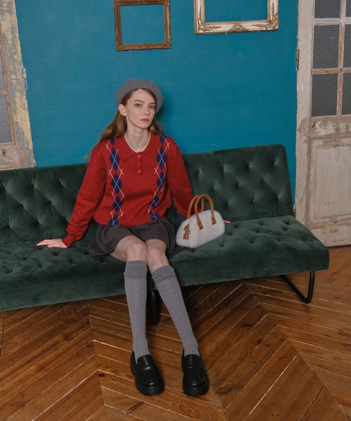 3.3 Field Trip （3.3フィールドトリップ）の「3.3 Field Trip／ファーモコモコBAG（ハンドバッグ・レディース・ブラック/オフホワイト・ONE SIZE）」の10枚目の写真