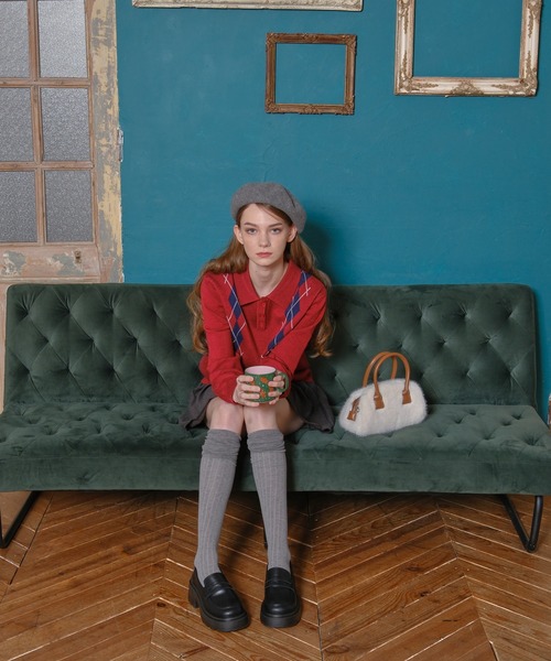 3.3 Field Trip （3.3フィールドトリップ）の「3.3 Field Trip／ファーモコモコBAG（ハンドバッグ・レディース・ブラック/オフホワイト・ONE SIZE）」の9枚目の写真