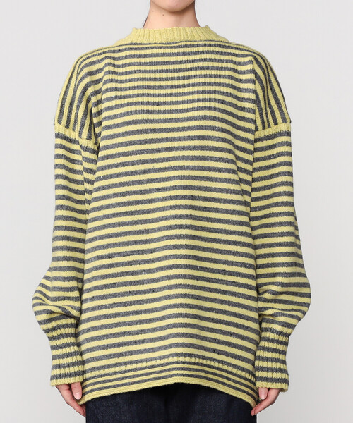 Le Tricoteur（ルトリコチュール）の「Le Tricoteur | トラディショナル ウールガンジーセーター UNISEX（ニット/セーター・レディース・イエロー系その他・50/48）」の3枚目の写真