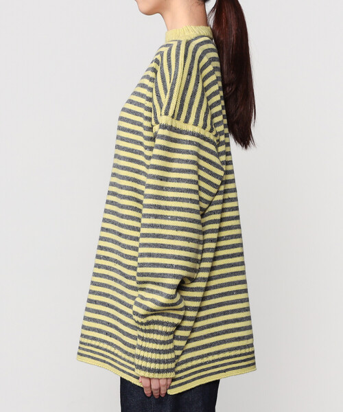 Le Tricoteur（ルトリコチュール）の「Le Tricoteur | トラディショナル ウールガンジーセーター UNISEX（ニット/セーター・レディース・イエロー系その他・50/48）」の4枚目の写真